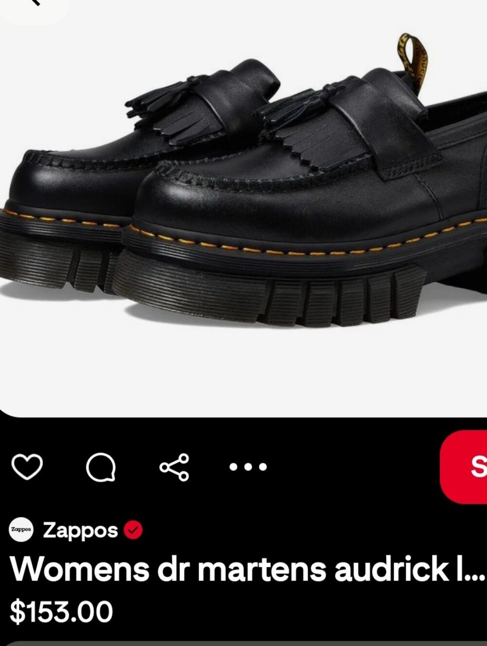 Dr Martens Air Wair Audrick Platform Loafers Size 6 Used Twice